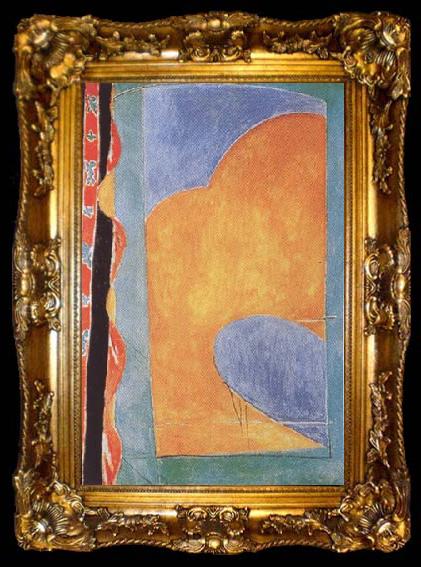 framed  Henri Matisse The Yellow Curtain (mk35), ta009-2